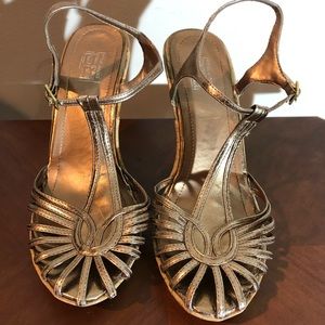 Vintage City Snappers wedge platform sandal